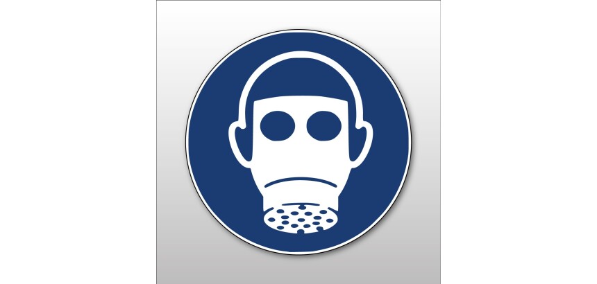 Panneau EPI Protection respiratoire obligatoire M017- ISO 7010