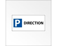 Panneau Parking direction - 400x200 mm - Aludibond