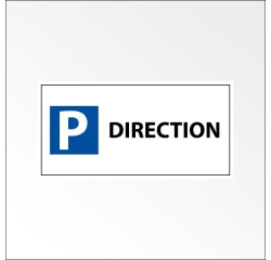 Panneau Parking direction - 400x200 mm - Aludibond