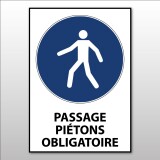 Signalétique - Passage piétons obligatoire - M024 - ISO 7010