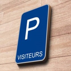 Signalisation de parking - Pictogramme Place de Parking Visiteurs