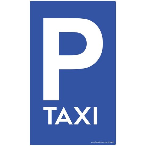 Signalétique de parking - Panneau pour Places réservées aux taxis
