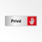 Panneau - Privé avec Pictogramme - Adhésif