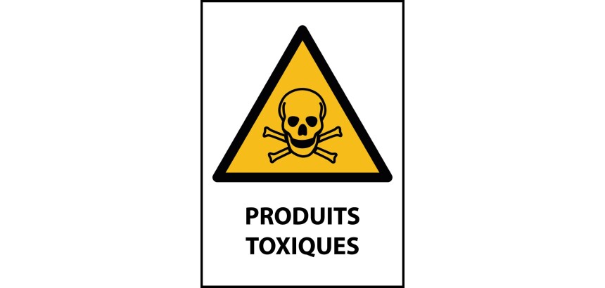 Signalétique de danger - Produits Toxiques - W016 - ISO 7010