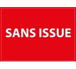 Signalétique d'information - Pictogramme Sans Issue - Blanc/rouge  - 210 x 150 mm - PVC