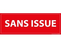 Panneau de signalisation - Pictogramme Sans issue - Rectangulaire