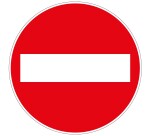 panneau rond sens interdit