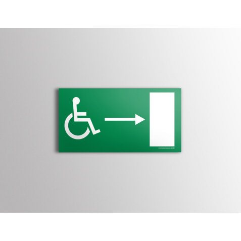 Panneau Sortie droite