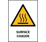 Signalétique de danger - Surface chaude - W010 - ISO 7010