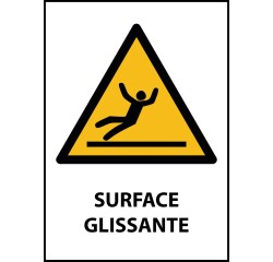 Signalétique de danger - Surface glissante - W011 - ISO 7010