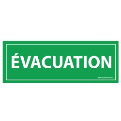 Panneau Evacuation