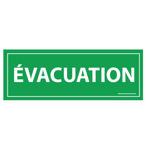 Panneau Evacuation