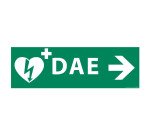 Panneau DAE Flèche à Droite - ISO 7010 - 300 x 100 mm - ISO 7010  - PVC