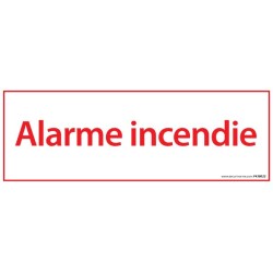 Panneau Alarme Incendie 210*75 mm