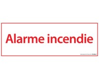 Panneau de signalétique - Alarme Incendie - 210 x 75 mm