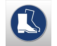 Panneau - Chaussures de sécurité obligatoires - M008 - ISO 7010