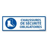 Panneau EPI - chaussures de sécurité Obligatoire  - M008 - ISO 7010