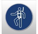 Panneau EPI obligatoire - Harnais de sécurité obligatoire - M018