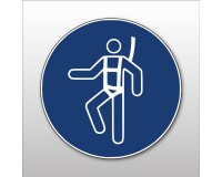 Panneau EPI obligatoire - Harnais de sécurité obligatoire - M018