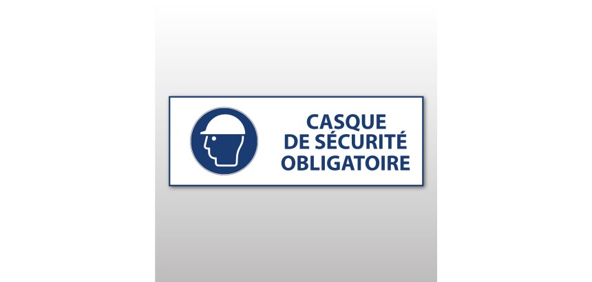 Panneau EPI obligatoire - Casque de sécurité obligatoire - M014