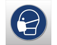 Panneau EPI obligatoire - Masque obligatoire - M016 - Norme ISO 7010