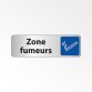 Panneau Information - Zone fumeurs avec Pictogramme Cigarette