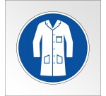 Panneau Obligation - Port de la blouse obligatoire - ISO 7010