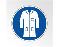 Panneau Obligation - Port de la blouse obligatoire - ISO 7010