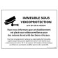 Panneau d'information - Immeuble sous vidéosurveillance - Pictogramme Caméra  - 210 x 150 mm - Vinyle
