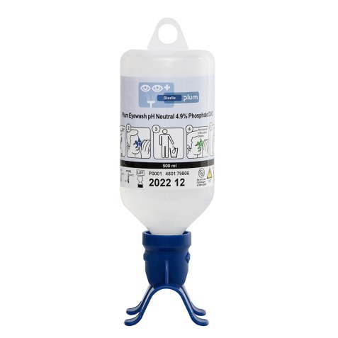 Flacon de Solution Neutre - Lave-Yeux DUO pour Douche Oculaire - 500 mL - PLUM