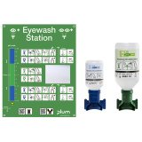 Coffret Duo Rincage des yeux 15 minutes - avec Solution Neutre 500mL et Saline 1000mL - PLUM