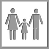 Pochoir Famille - PVC - 500 x 600 mm