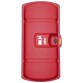 Coffret - Extincteur 6 kg/6L ou 2 kg CO2 - 370x210x740 mm - Polystyrène antichoc  - Rouge