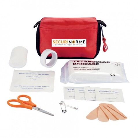 Trousse de secours - Essentiel - Nylon - 130x95x45mm