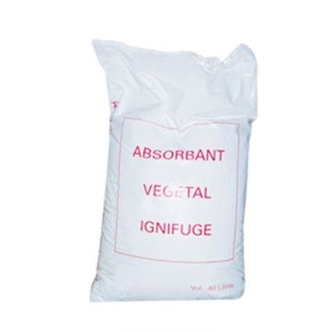 Produit absorbant - Sac absorbant ignifugé végétal - 40 litres - Biodégradable