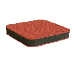 Dalle anti-vibration - Charge Modérée - Environnement Sec - 80 x 80 mm - SBR/NR