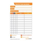 Carnet - Étiquettes de Maintenance Extincteur Color - 70 x 115 mm - Papier Satiné Enlevable - Lot de 50