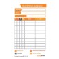 Carnet - Étiquettes de Maintenance Extincteur Color - 70 x 115 mm - Papier Satiné Enlevable - Lot de 50