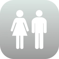 Plaque PLEXI Mixte Homme/Femme - 120 x 120 mm