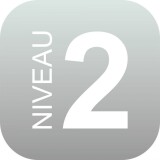 Panneau signalétique - Niveau 2 - 120x120 mm - PMMA