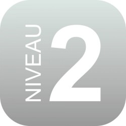 Panneau signalétique - Niveau 2 - 120x120 mm - PMMA