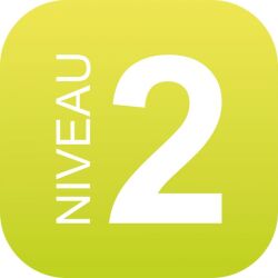 Panneau signalétique - Niveau 2 - 120x120 mm - PMMA
