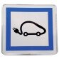 Panneau - Parking Voiture Électrique - 500x500 mm