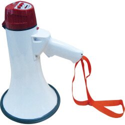 Mégaphone - Puissance 30 W, Portée 600 m - Ø 200 x L 355 mm