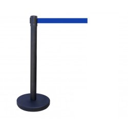 Poteau à Sangle - Noir - Hauteur 910 mm  - Bleu