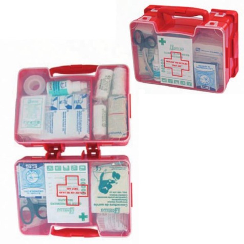 Mallette de secours - 10 à 30 personnes - 260x180x130mm - Polypropylène