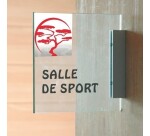 Plaque de plexi en drapeau