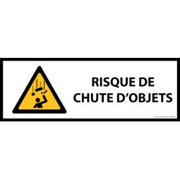 Panneau de danger - Chute d'objets - W035 - horizontal