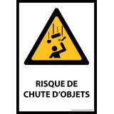 Panneau - Chute d'objets - W035 - format portrait