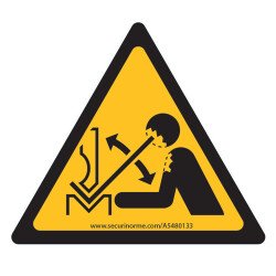 Panneaux - Déplacement rapide de la pièce à mettre dans une presse plieuse - W032   - Vinyle - 100 mm